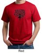 Mens Yoga Shirt Black Tree Pose Organic Tee T-Shirt