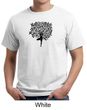 Mens Yoga Shirt Black Tree Pose Organic Tee T-Shirt