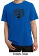 Mens Yoga Shirt Black Tree Pose Pigment Dyed Tee T-Shirt