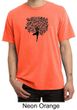 Mens Yoga Shirt Black Tree Pose Pigment Dyed Tee T-Shirt