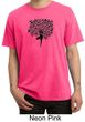 Mens Yoga Shirt Black Tree Pose Pigment Dyed Tee T-Shirt