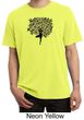 Mens Yoga Shirt Black Tree Pose Pigment Dyed Tee T-Shirt