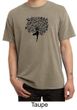 Mens Yoga Shirt Black Tree Pose Pigment Dyed Tee T-Shirt