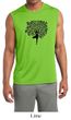 Mens Yoga Shirt Black Tree Pose Sleeveless Moisture Wicking Tee