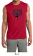 Mens Yoga Shirt Black Tree Pose Sleeveless Moisture Wicking Tee