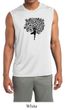 Mens Yoga Shirt Black Tree Pose Sleeveless Moisture Wicking Tee