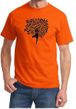 Mens Yoga Shirt Black Tree Pose Tee T-Shirt