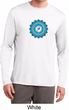 Mens Yoga Shirt Blue Vishuddha Dry Wicking Long Sleeve
