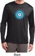 Mens Yoga Shirt Blue Vishuddha Dry Wicking Long Sleeve