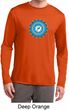Mens Yoga Shirt Blue Vishuddha Dry Wicking Long Sleeve
