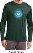 Mens Yoga Shirt Blue Vishuddha Dry Wicking Long Sleeve