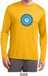 Mens Yoga Shirt Blue Vishuddha Dry Wicking Long Sleeve