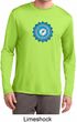 Mens Yoga Shirt Blue Vishuddha Dry Wicking Long Sleeve