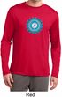 Mens Yoga Shirt Blue Vishuddha Dry Wicking Long Sleeve
