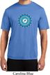 Mens Yoga Shirt Blue Vishuddha Moisture Wicking Tee