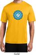 Mens Yoga Shirt Blue Vishuddha Moisture Wicking Tee