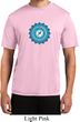 Mens Yoga Shirt Blue Vishuddha Moisture Wicking Tee