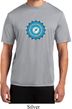 Mens Yoga Shirt Blue Vishuddha Moisture Wicking Tee