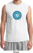 Mens Yoga Shirt Blue Vishuddha Muscle Tee T-Shirt