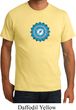 Mens Yoga Shirt Blue Vishuddha Organic Tee T-Shirt