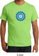 Mens Yoga Shirt Blue Vishuddha Organic Tee T-Shirt