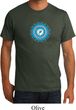 Mens Yoga Shirt Blue Vishuddha Organic Tee T-Shirt