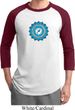 Mens Yoga Shirt Blue Vishuddha Raglan Tee T-Shirt