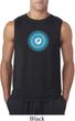 Mens Yoga Shirt Blue Vishuddha Sleeveless Tee T-Shirt