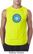 Mens Yoga Shirt Blue Vishuddha Sleeveless Tee T-Shirt