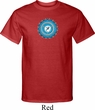 Mens Yoga Shirt Blue Vishuddha Tall Tee T-Shirt