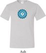 Mens Yoga Shirt Blue Vishuddha Tall Tee T-Shirt