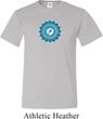 Mens Yoga Shirt Blue Vishuddha Tall Tee T-Shirt