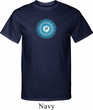 Mens Yoga Shirt Blue Vishuddha Tall Tee T-Shirt