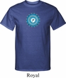 Mens Yoga Shirt Blue Vishuddha Tall Tee T-Shirt