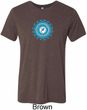 Mens Yoga Shirt Blue Vishuddha Tri Blend Crewneck Shirt
