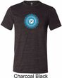 Mens Yoga Shirt Blue Vishuddha Tri Blend Crewneck Shirt