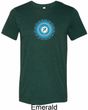 Mens Yoga Shirt Blue Vishuddha Tri Blend Crewneck Shirt