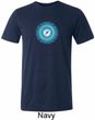 Mens Yoga Shirt Blue Vishuddha Tri Blend Crewneck Shirt