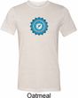 Mens Yoga Shirt Blue Vishuddha Tri Blend Crewneck Shirt