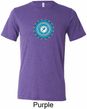 Mens Yoga Shirt Blue Vishuddha Tri Blend Crewneck Shirt