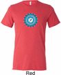 Mens Yoga Shirt Blue Vishuddha Tri Blend Crewneck Shirt