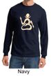 Mens Yoga Shirt Body OM Long Sleeve Tee T-shirt