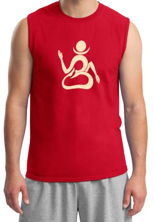 Mens Yoga Shirt Body OM Muscle Tee T-shirt