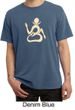 Mens Yoga Shirt Body OM Pigment Dyed Tee T-shirt
