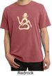 Mens Yoga Shirt Body OM Pigment Dyed Tee T-shirt