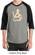 Mens Yoga Shirt Body OM Raglan Tee T-Shirt