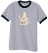 Mens Yoga Shirt Body OM Ringer Tee T-Shirt