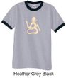 Mens Yoga Shirt Body OM Ringer Tee T-Shirt