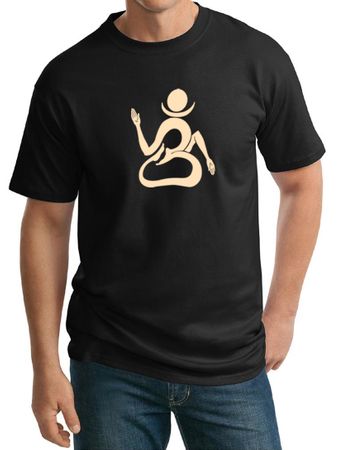 Mens Yoga Shirt Body OM Tall Tee T-shirt