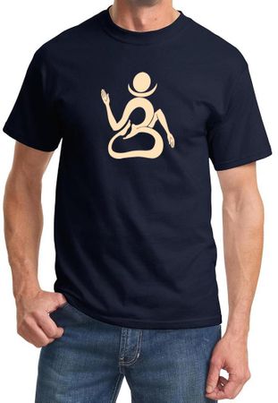 Mens Yoga Shirt Body OM Tee T-Shirt